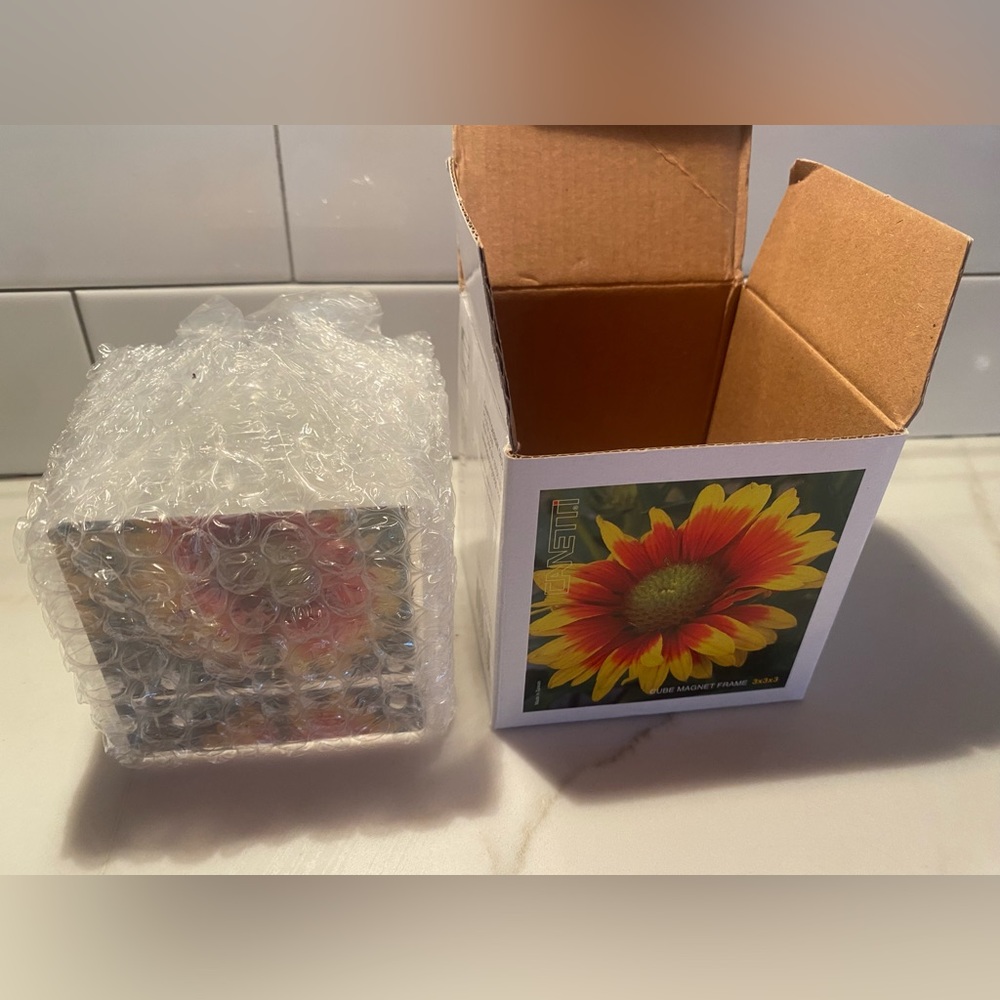 NWT▪️Canetti- The Original Magnet Cube Frame.  Acrylic | Resin 3x3”.